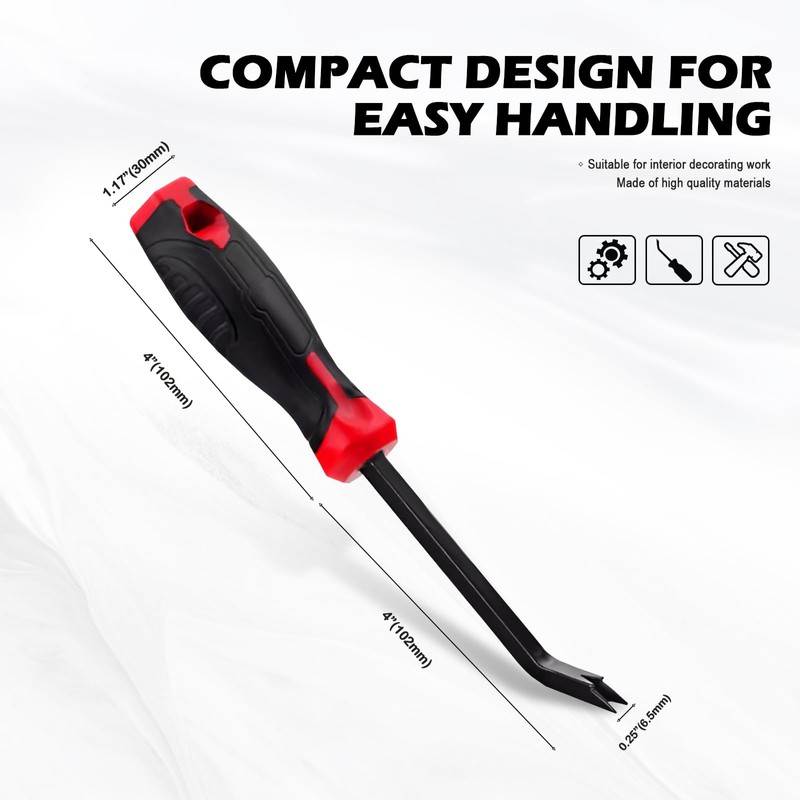 Staple Remover Tool, Heavy Duty Upholstery Staple Puller with Forked