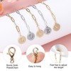 sourcing map 2pcs Letter Charm Accessories Round Chain Cup Charm