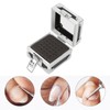Nail Drill Bits Storage Box 25 Holes Transparent Clamshell Lock