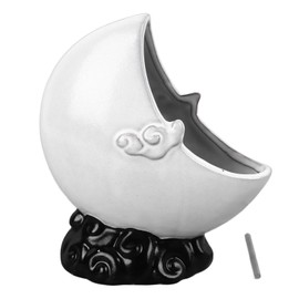 Moon Incense Burner Holder Creative Crescent Moon Shaped Incense Stick Holders Desktop Ornament for Christmas Thanksgiving Easter