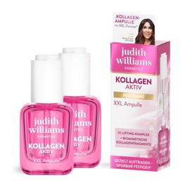 Judith Williams Cosmetics Collagen Face Serum Set, 2 x 30 ml | 2-piece, all skin types, plumping, firming, moisturising, smoothing, collagen active, XXL ampoule