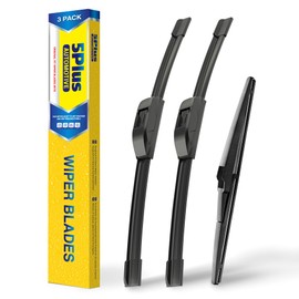 5 PLUS Windshield Wipers Replacement For 2014-2021 Jeep Grand Cherokee Windshield Wipers, Original Equipment Automotive Replacement Windshield Wiper Blades 22"+21"+11"(3 Wipers)