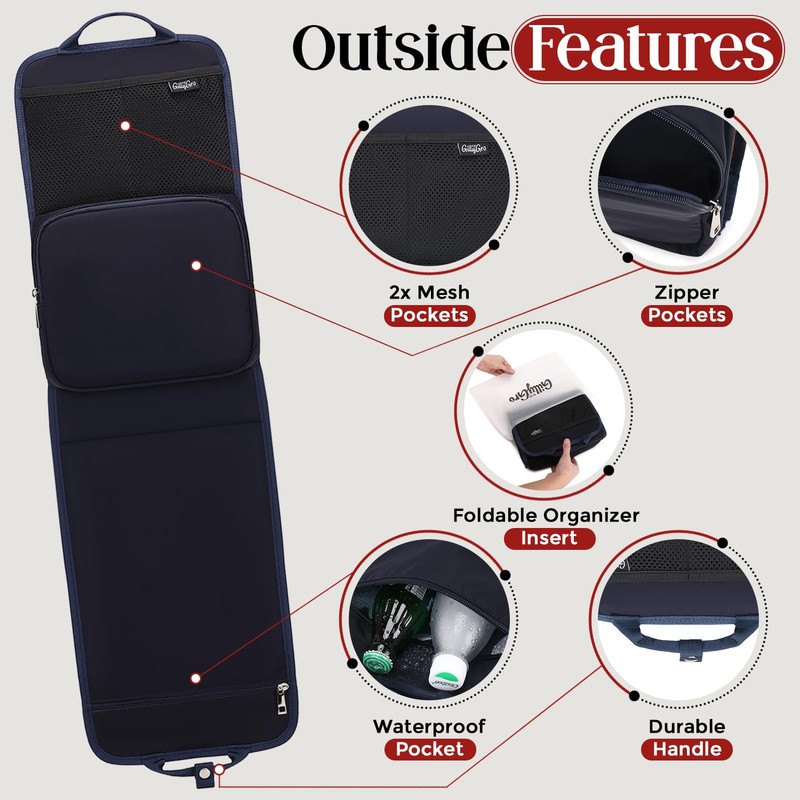 GillyGro Unisex Foldable Vertical Backpack Organizer Insert for Tote Bag,