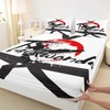 Boys Taekwondo Bed Sheet Set Queen Super Soft,Kids Teens Japanese