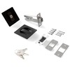 Pocket Door Lock Indicator Lock Flush Handles Latch Privacy Bed/Bath