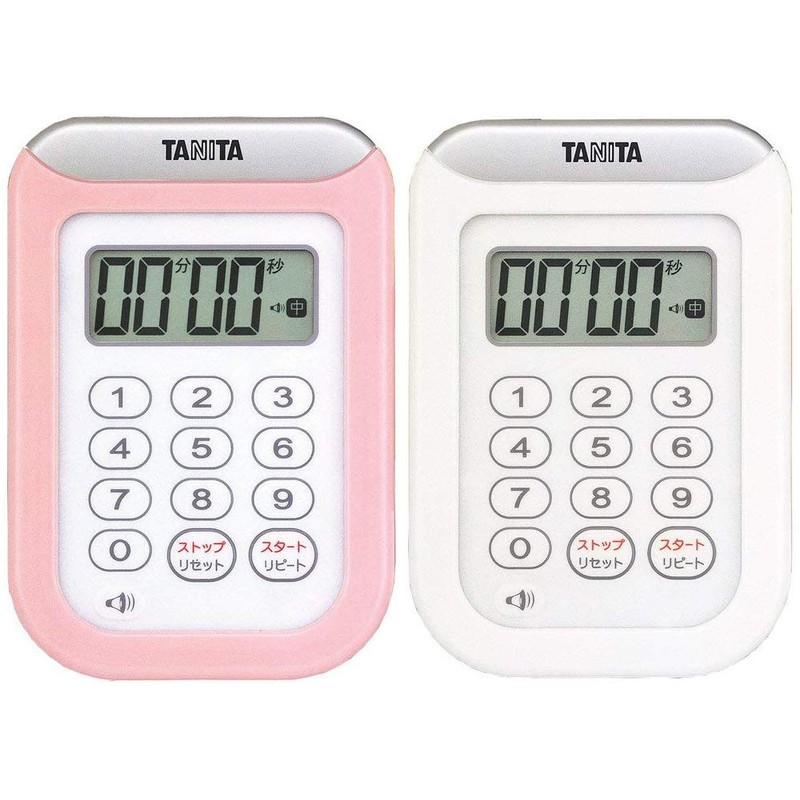 タニタ キッチン 勉強 学習 タイマー 防水 マグネット付き 100分 ホワイト TD-378