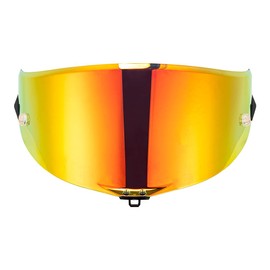 JQF Gear Helmet Shield Visor for Pista GPRR/Pista GPR/Corsa-R Motorcycle Helmet Accessories Replacement Face Shield (Chrome Red)