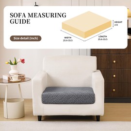 Magic Sofa Covers - Stretchy Sectional Sofa Cover, Soft & Wear Resistant Couch Cover with Elastic Bottom, Furniture Protector for Pets, Washable Sofa Slipcovers for Sectional Couches