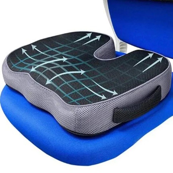 branded Orthopedic Memory Foam Seat Cushion – Tailbone & Sciatica