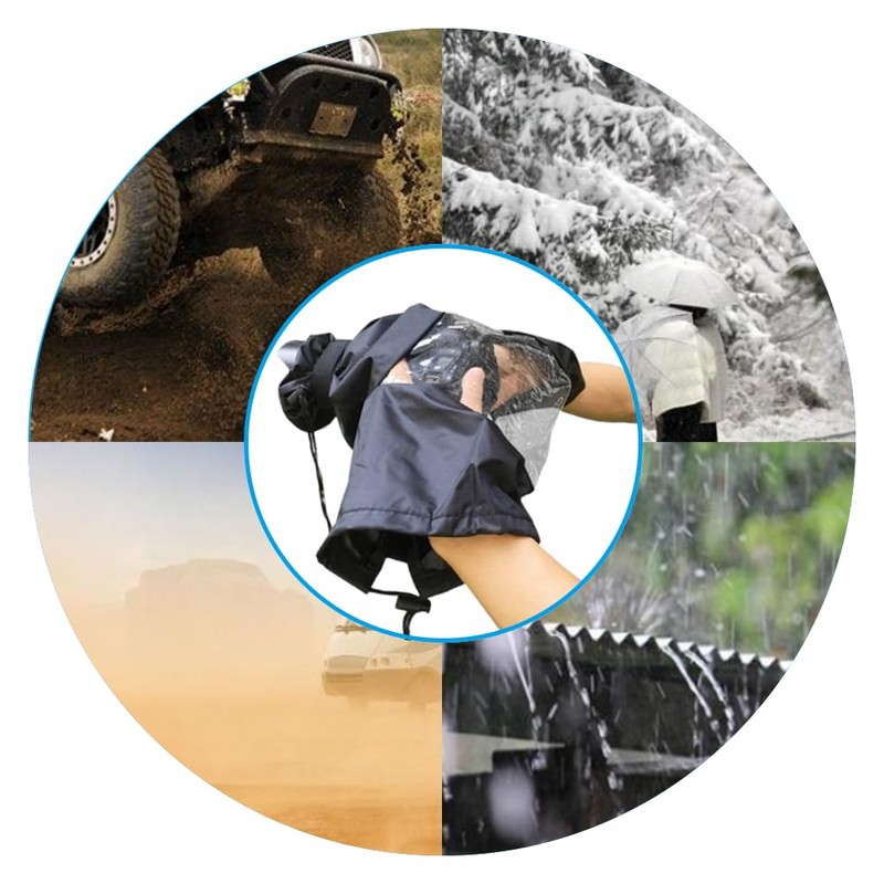 Mikankawa SLR Camera Rain Cover, Full Protection, Low Obstacles, Outdoor
