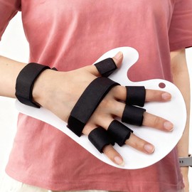 Mediss Finger Splint Fixing Plate - Resting Hand Orthotics Board, Hand Separator Support Training Immobilization Device for Stroke Hemiplegia Arthritis Spasm, Fits Right or Left
