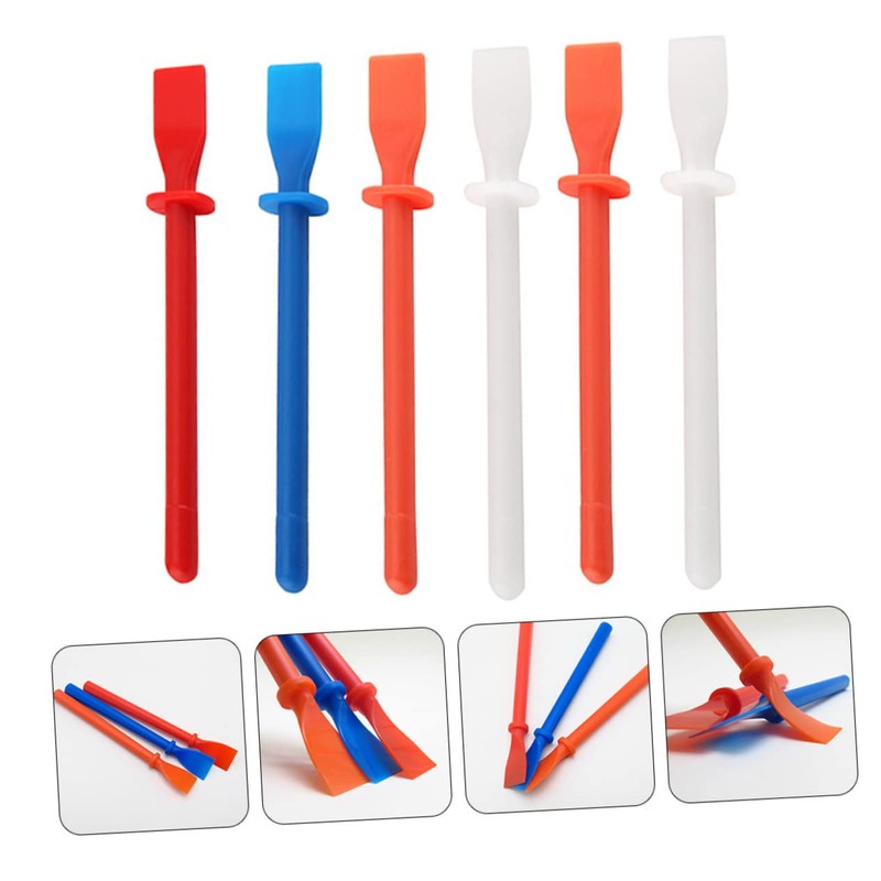 WOONEKY Quality Material Leather Smear Glue Spreader 6pcs Handheld Glue