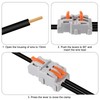 20Pcs 1 in 2 Lever Wire Connector Compact DIY Quick