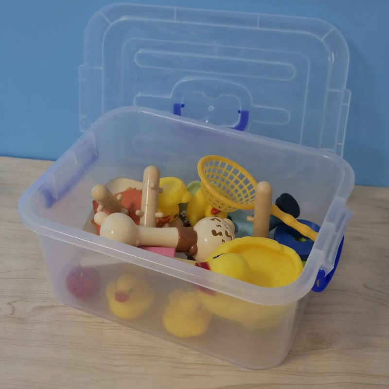 Yarebest 2-pack Storage Boxes with Lids, 8 Liter Plastic Box