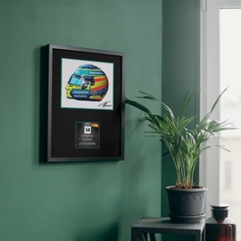 Lap Legends Fernando Alonso 2025 Framed Display Gift with Reproduced Digital Signature (Border)