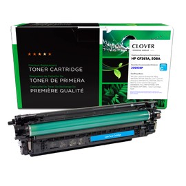 Clover Remanufactured Toner Cartridge Replacement for HP CF361A (HP 508A) | Cyan