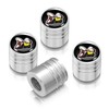 iPick Image for Dodge Scat-Pack Black on Silver Aluminum Cylinder-Style