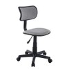 Urban Lifestyle Crushed Velvet Swivel Task Chair, Dark Grey