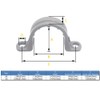 Alamic Plastic Clamps - PVC Pipe Straps, Conduit Strap for