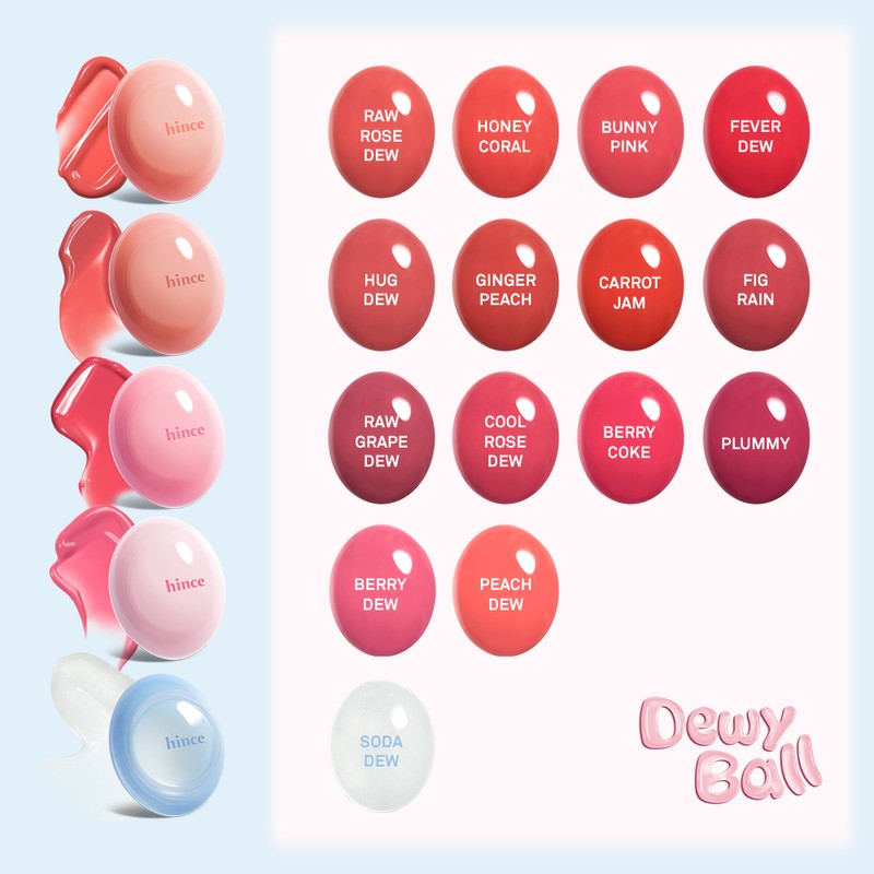 hince Raw Glow Dewy Ball 3.5g - [SET] 14 Berry