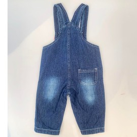 Peacolate 3Months-3Years Baby Boy Blue Denim Overalls Jumpsuit for Infant Toddler Kids Embroidered Jeans(Car,3-6Months)