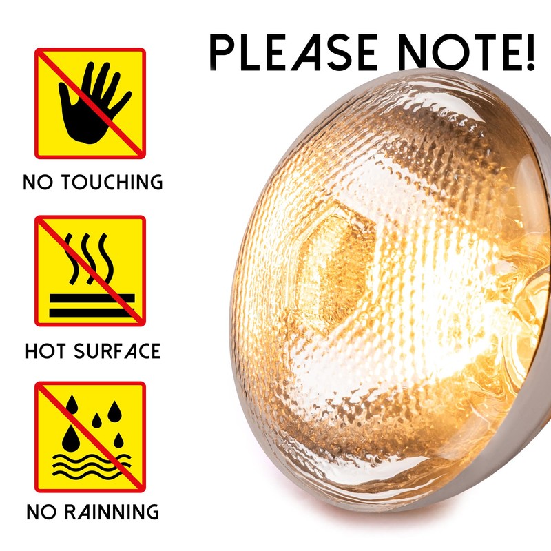 Wesome Lighting 250 Watt Heat Lamp Bulbs for Chickens, PAR38