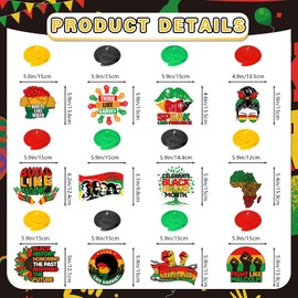 Black History Month Hanging Swirls Party Decorations Black History Month Decorations for Classroom Black History Decorations Black History Month Decor for Black History Month Party Decorations