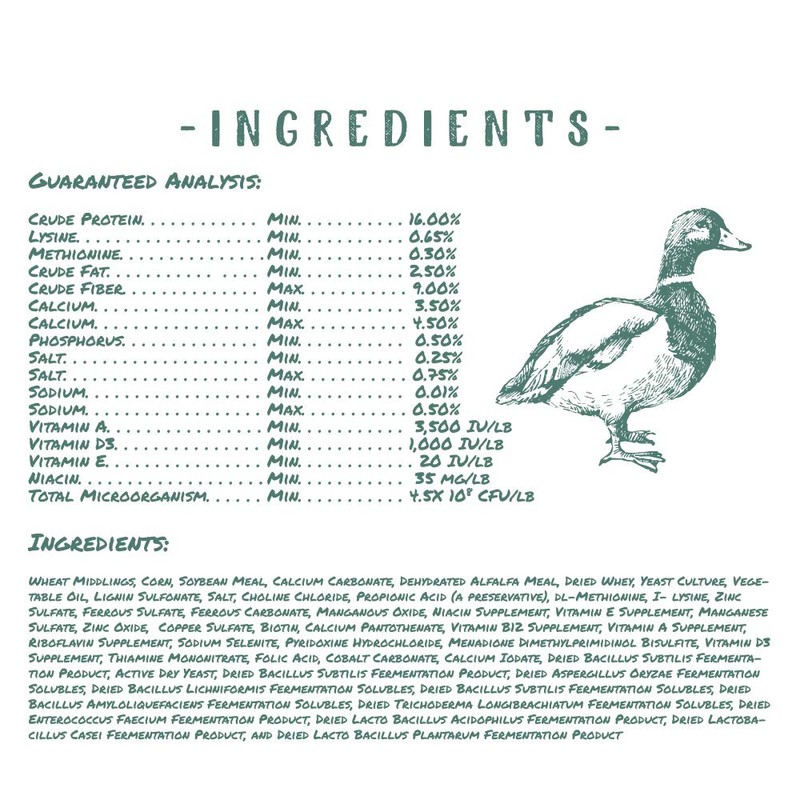 Manna Pro Duck & Goose Layer Pellets, High Protein for