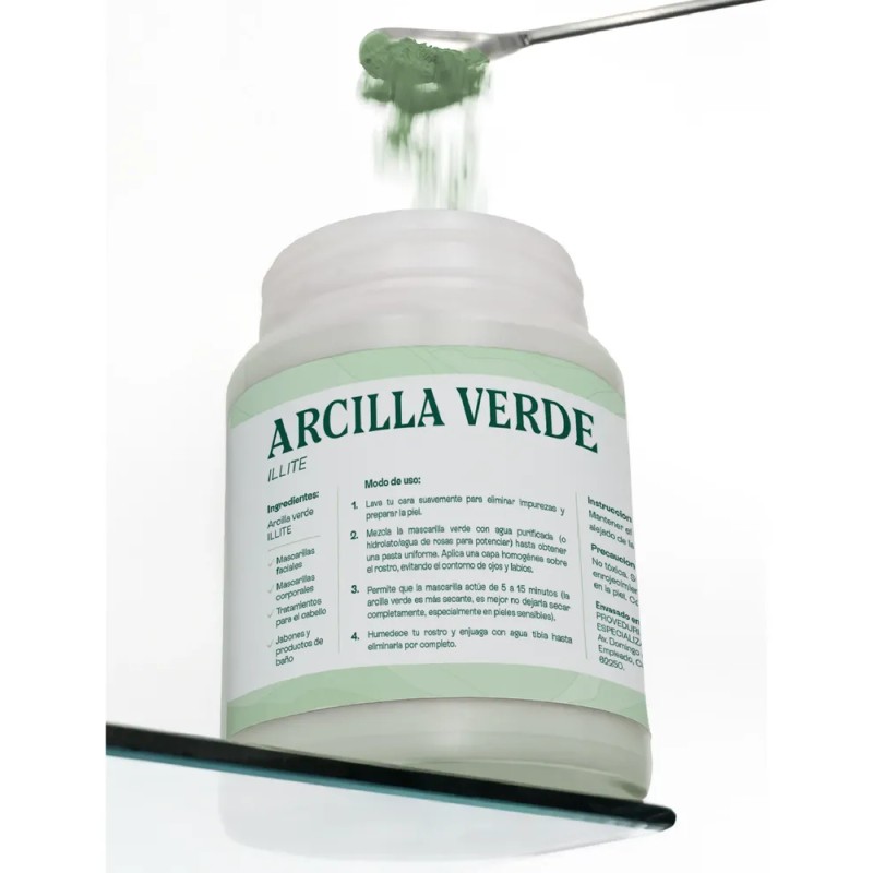 Arcilla Verde - Mascarilla Facial Piel Normal-grasa 500g