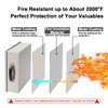 Polspag Fireproof Document Box with Key Lock & Fireproof Money