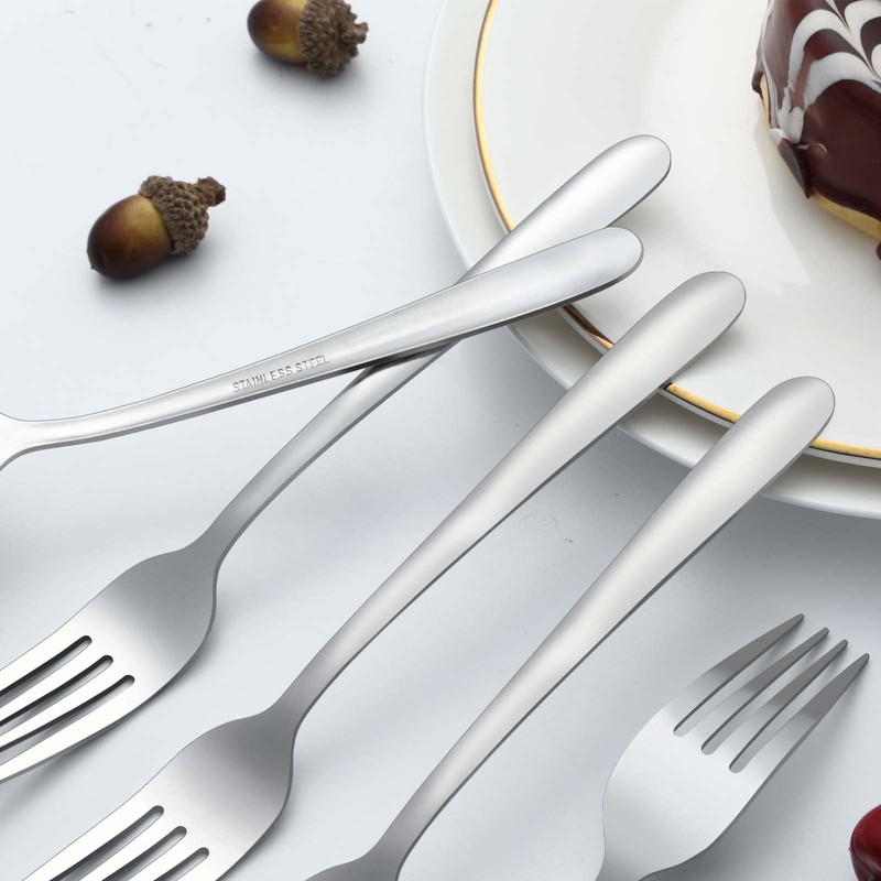 Gymdin 24 Pieces Dinner Forks, Forks Silverware(8 inches), Food Grade