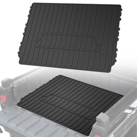 POKIAUTO Cargo Bed Mat for Kawasaki Mule PRO, Rear Rubber Cargo Bed Mat All Weather Protection Slush Liner for Kawasaki Mule PRO-MX EPS 2019-2024 Accessories (Replace #99994-1188)