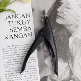 SUMAJU Professional Acrylic False Nail Clippers for Acrylic Nails Nail Tip Cutter Nail Manicure Tool (Black)