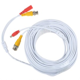 kybate 150ft White BNC Extension Cable Cord Lead for Night Owl Bullet Camera CAM-HDA10WBU