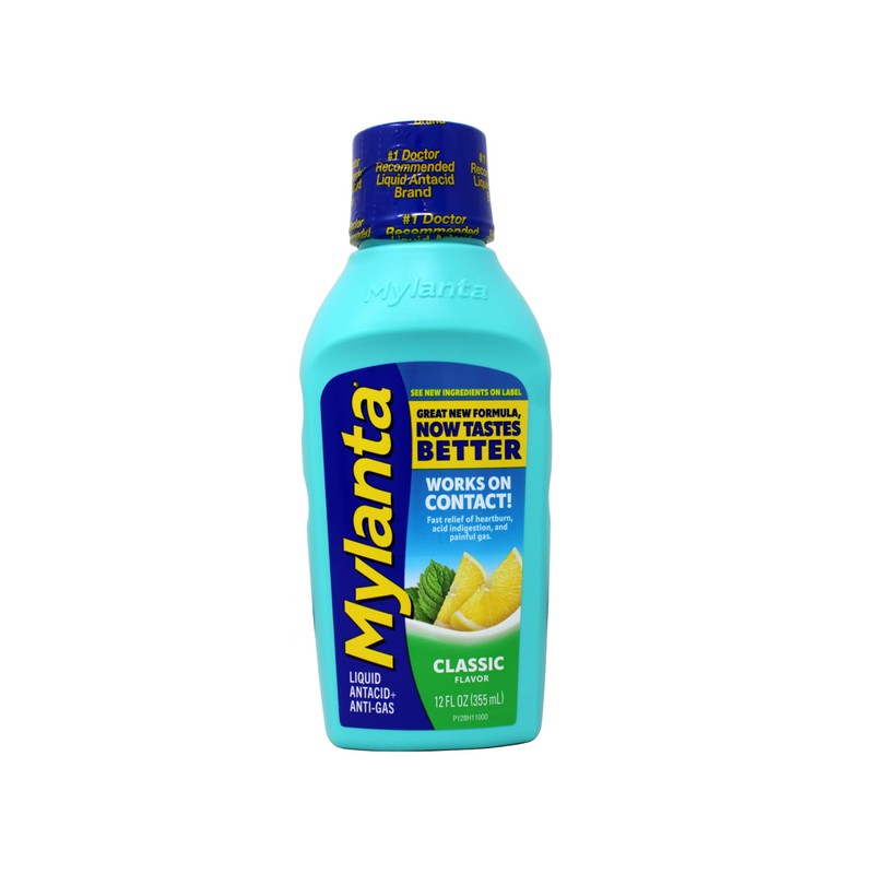Mylanta Heartburn and Gas Relief, Liquid Antacid, Great New Formula,