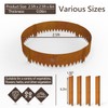 BUYYAH Cor-Ten Steel Landscape Edging with Rust Patina Finish, Pre-Rusted