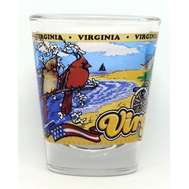 Virginia State Wraparound Shot Glass