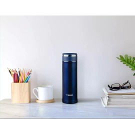 Zojirushi SM-JTE46AD Stainless Steel Travel Mug with Tea Leaf Filter Deep Blue