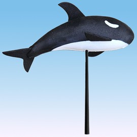 Coolballs Cooltoppers Cool ORCA Whale Car, Truck, SUV Antenna Topper (Auto Accessory) (Limited Edition)