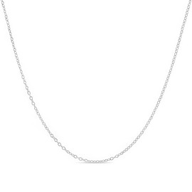 KEZEF 925 Sterling Silver 1mm Cable Chain Necklace for Women & Men – 24 Inch, Tarnish-Resistant, Hypoallergenic, Made in Italy