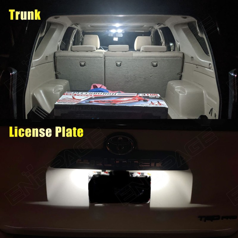 ENDPAGE 9-Pieces 4Runner LED Interior Light Kit Package for Toyota