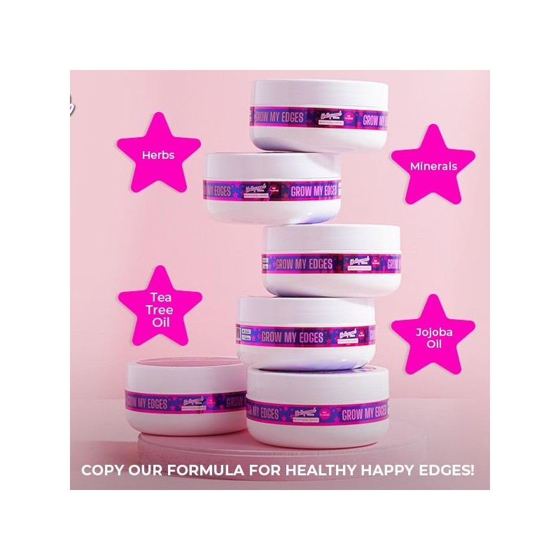 Hollywood HairBar Edge Control | Organic Castor, Paraben-Free Curly Gel