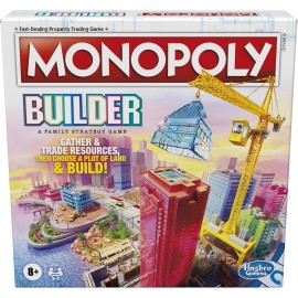 Hasbro Monopoly Builder Board Game Kids Family Strategy Game Hasbro Stack Sealed New