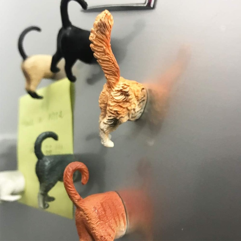 CHICHIC Cat Butt Magnets 6 Pack Fun Animal Butt Magnets