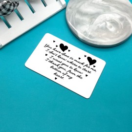 Thank You Gifts for Teacher Nurse Coworker Wallet Card Insert for Friends Family You Have Done So Much for Me Appreciation Card Christmas Birthday Gifts Thank You Gifts for Mentor Coach