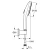 GROHE Vitalio Joy+ 120 Set Doccia con doccetta a mano