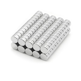 100pcs 5×3mm Round Mini Magnets for Acrylic Nail Clippers, Multi-Use Neodymium Magnet for Measuring Artificial Nail Length, Cat Eye Nail Art, Fridge Magnets, Crafts, Office Supplies