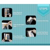 Golden State Art, 100 Pack 6X6 Clear Bags for Mats,