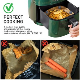 Air Fryer Magnets Silicone Buckle for Parchment Paper Liners,Heat-Resistant,Holds Disposable Liner Safely,Prevent Covering Food & Burning,Durable Air Fryer Accessories,Easy Install with Handles,12Pcs