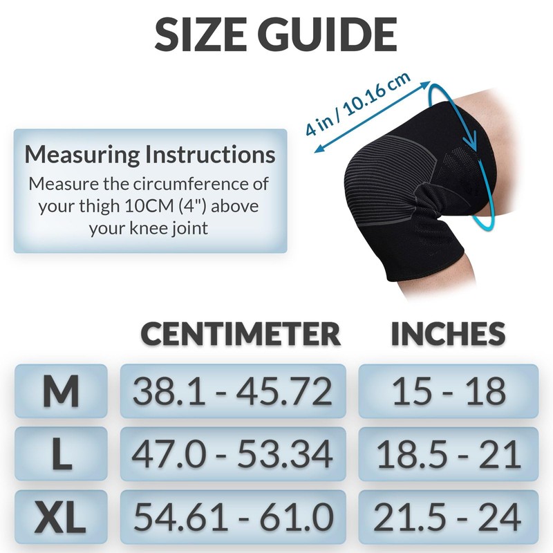 360 RELIEF - 1 Pair Knee Support for Women &